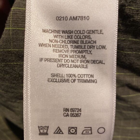 Columbia Micro Plaid Button Down XXL - Picture 4 of 5